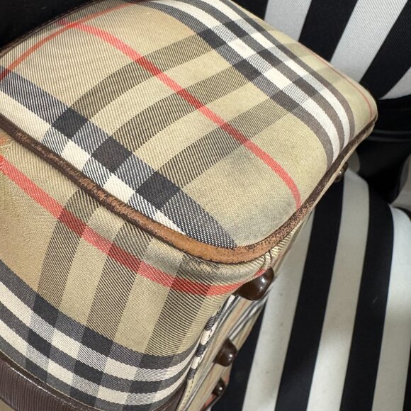 Vintage Burberry Nova Haymarket Check Canvas Boston Bag - Picture 6 of 10